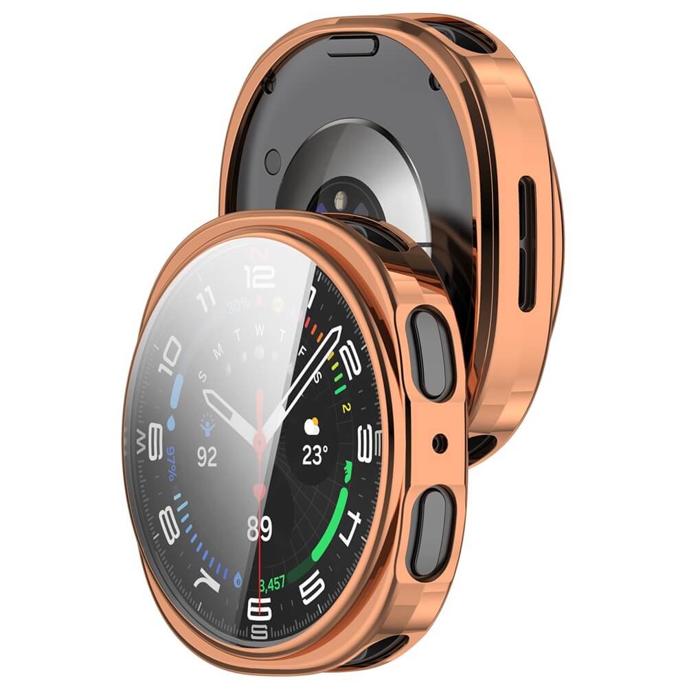 Samsung Galaxy Watch 8 40mm - Custodia protettiva in gomma Metal Look