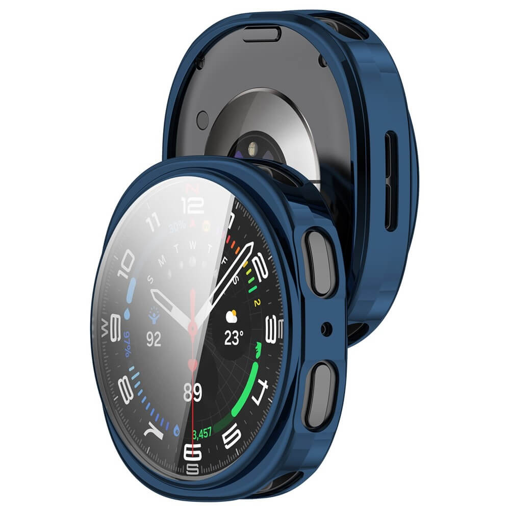 Samsung Galaxy Watch 8 44mm - Rubber Protective Case Metal Look