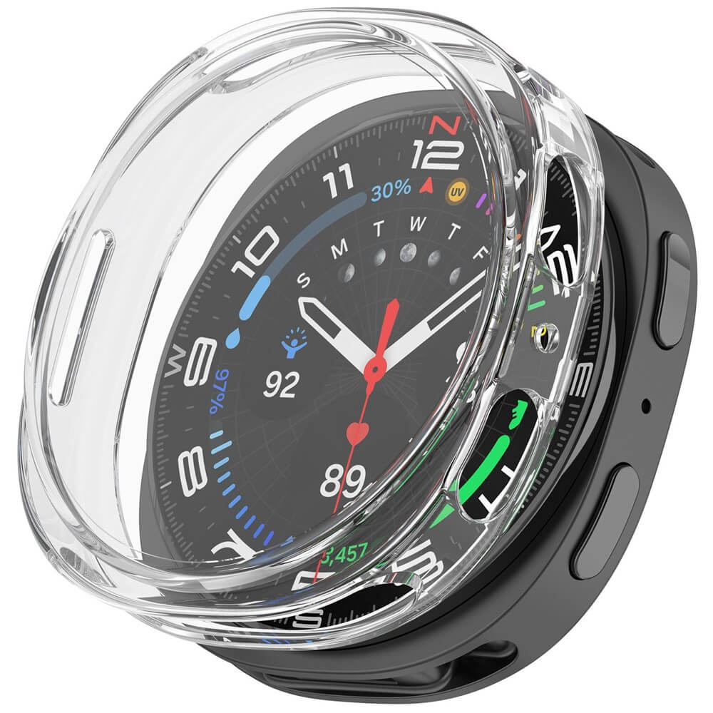 Samsung Galaxy Watch 8 44mm - Rubber Protective Case Metal Look
