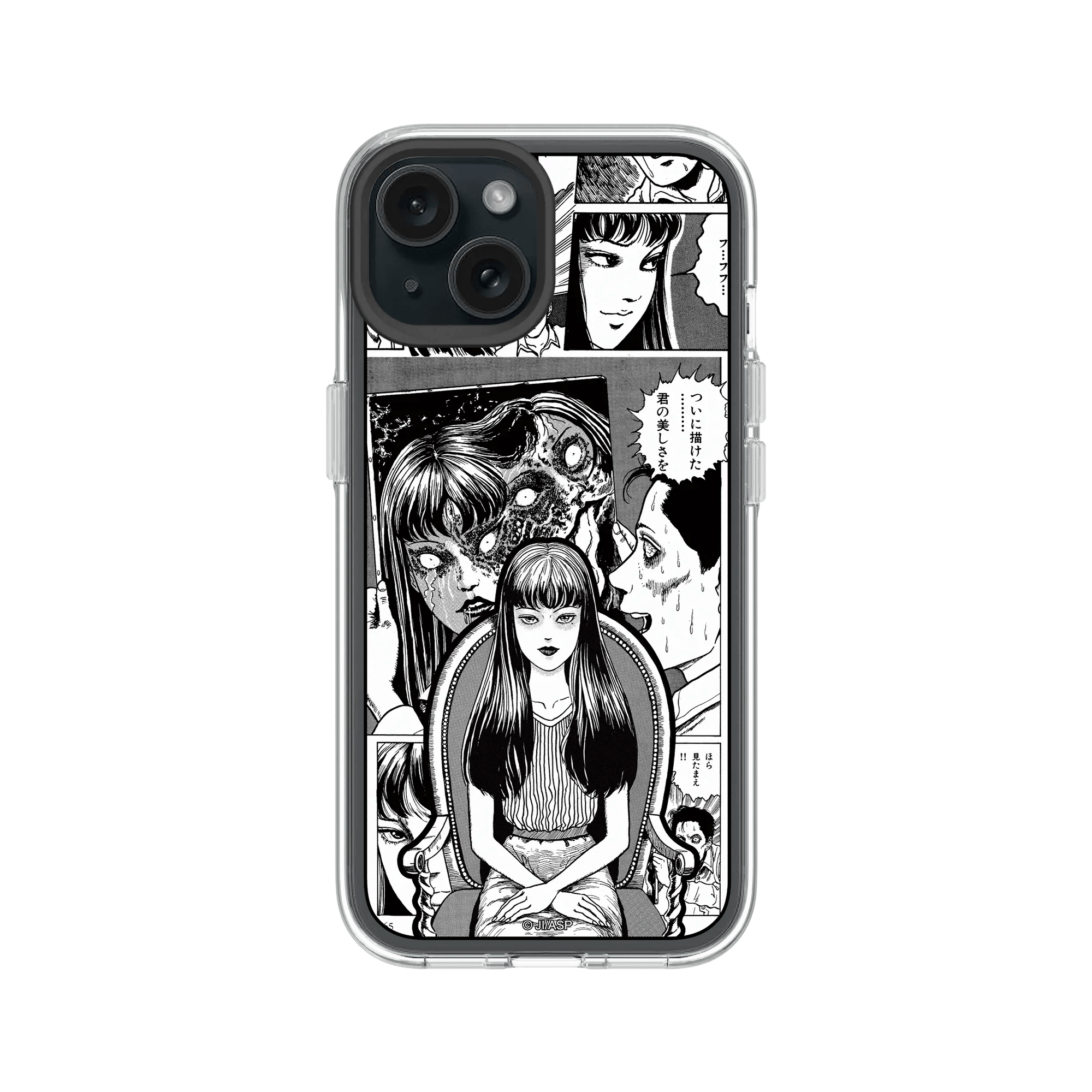iPhone 15 - RhinoShield Clear Case - Junji Ito Tomie Manga Collage Edition