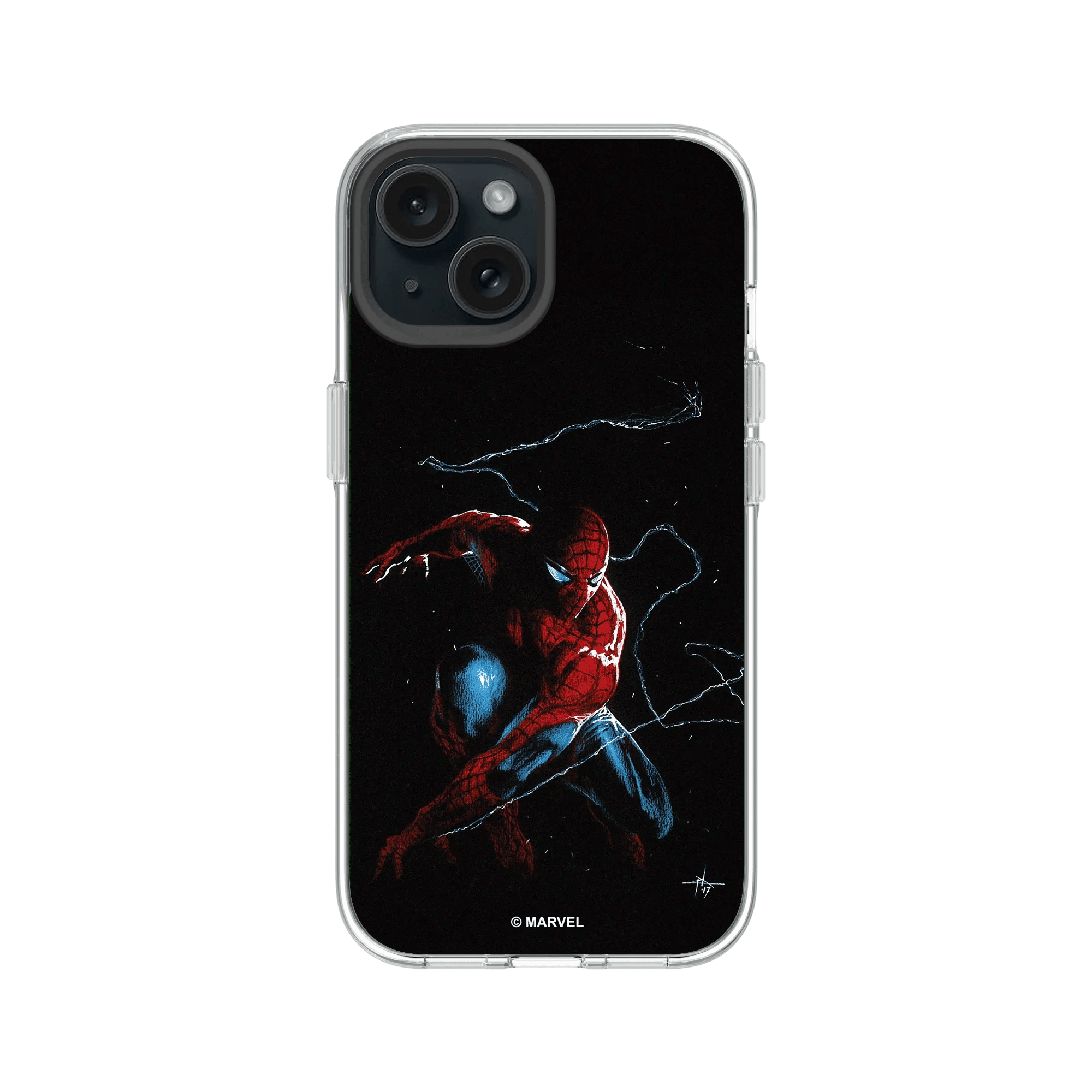 iPhone 15 - Rhinoshield Clear Case Spider-Man On Duty