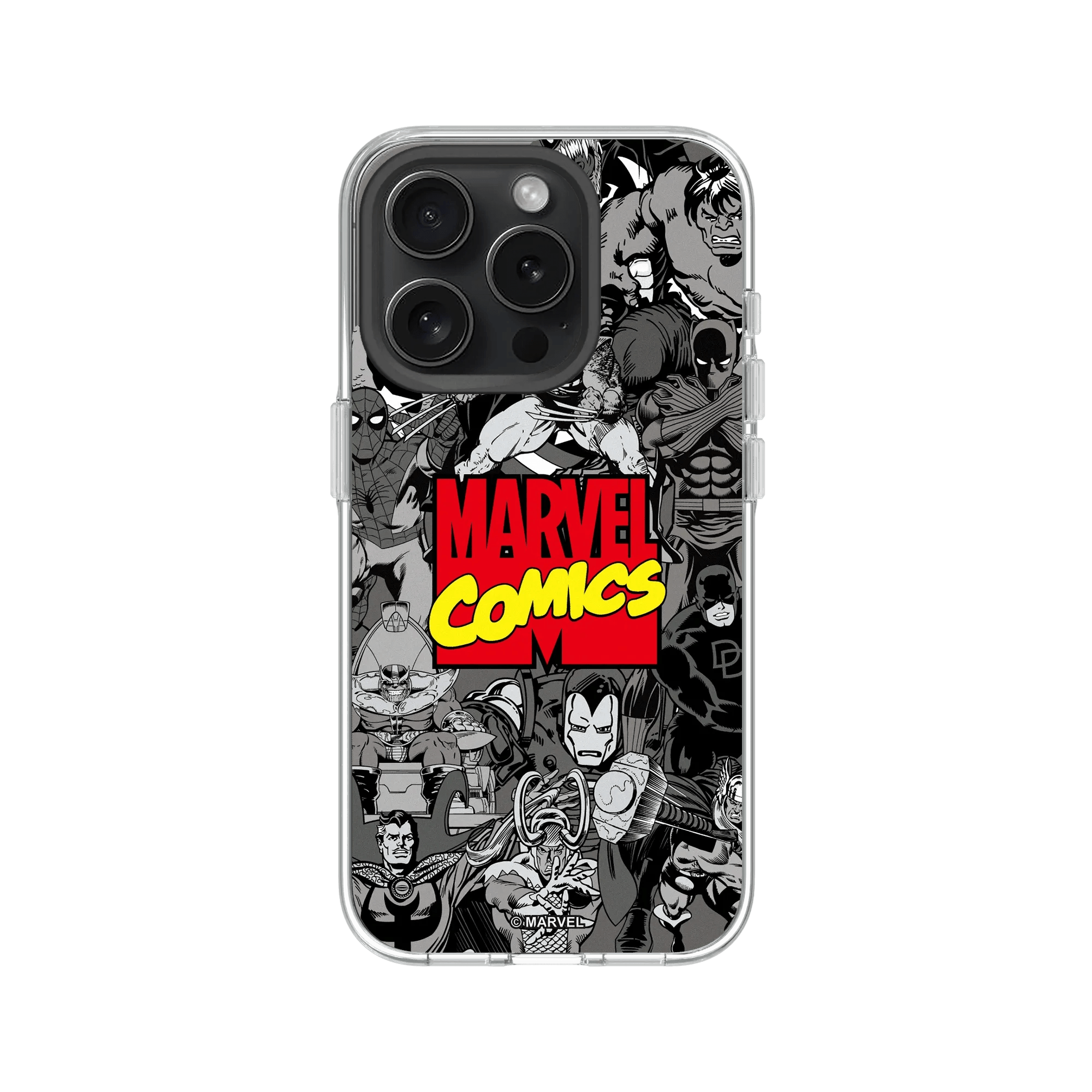 iPhone 15 Pro - Rhinoshield Clear Case Marvel Comics