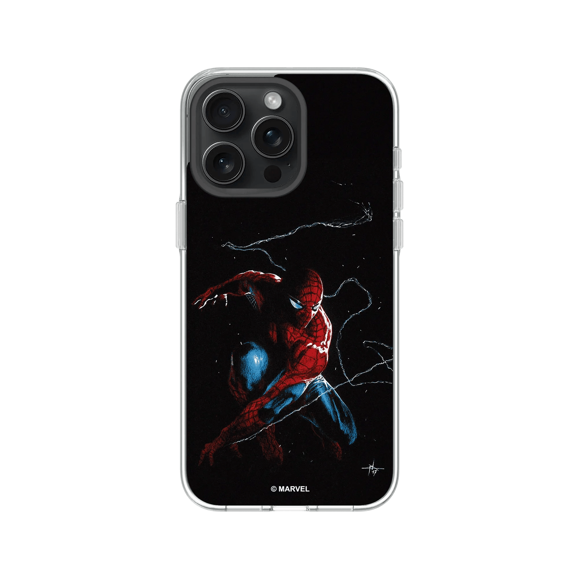 iPhone 15 Pro - Rhinoshield Clear Case Spider-Man On Duty