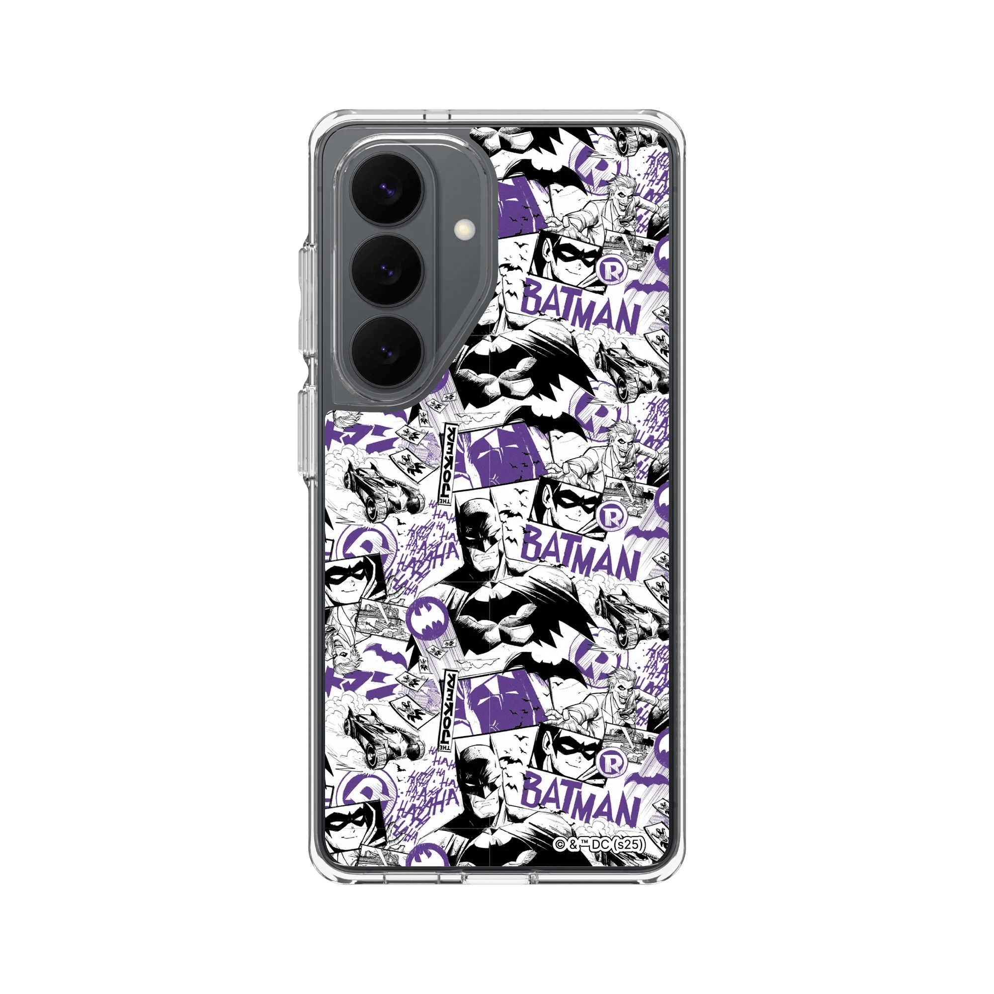 Galaxy S26 - Coque RhinoShield Clear – DC Batman Comic Collage Edition