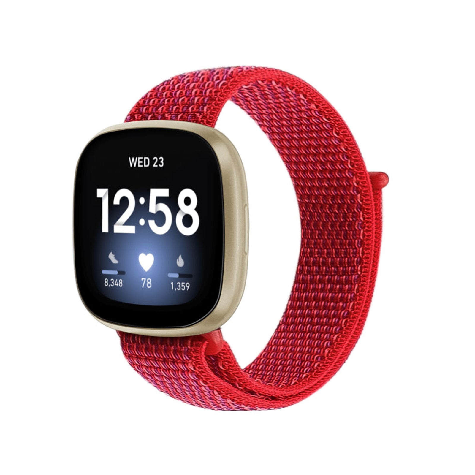 Fitbit Versa / Sense - Polsino In Nylon Con Velcro