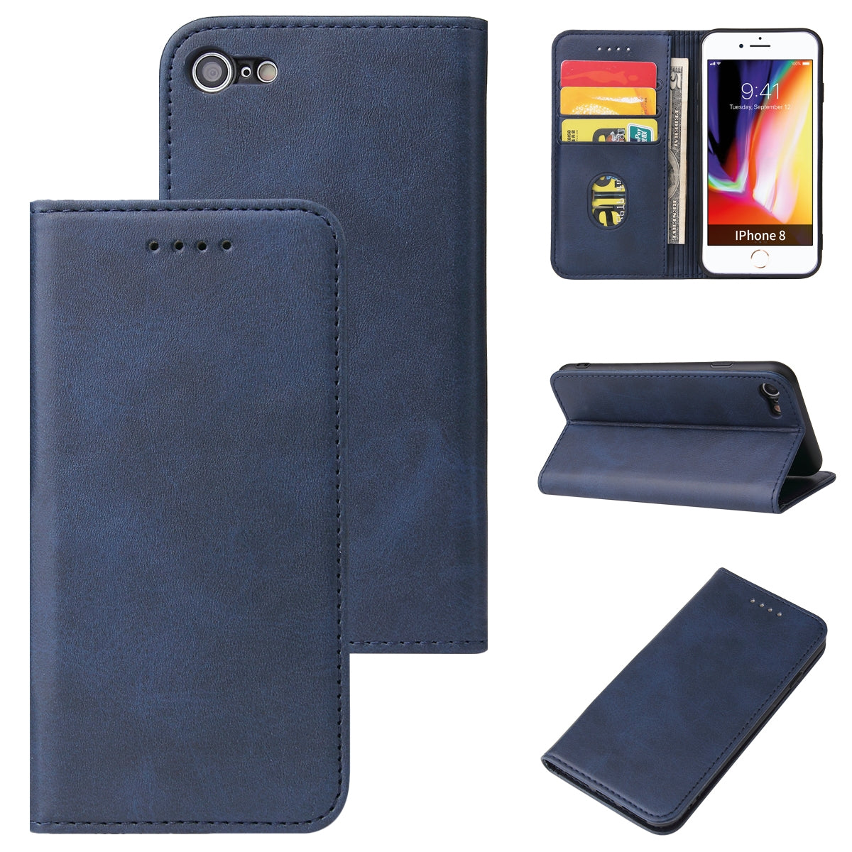 iPhone SE / 8 / 7 - Stand Flip Case Cover