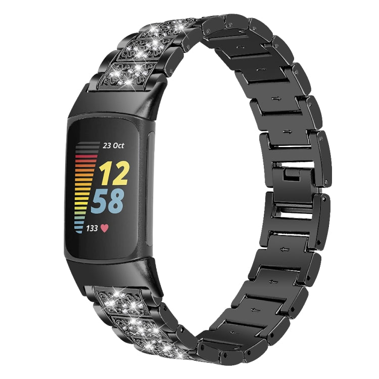 Fitbit Charge 5 - Bracciale In Acciaio Inossidabile Con Strass