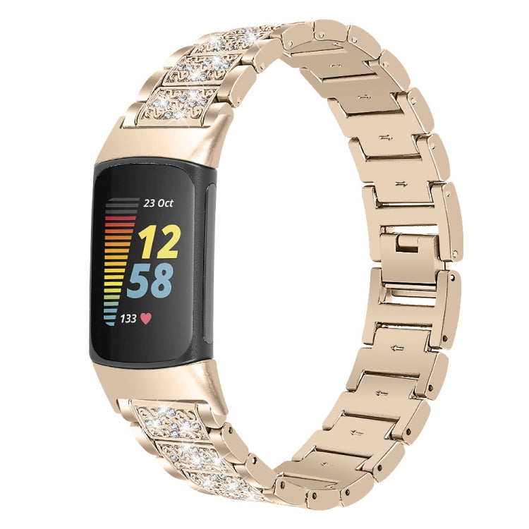 Fitbit Charge 5 - Bracciale In Acciaio Inossidabile Con Strass