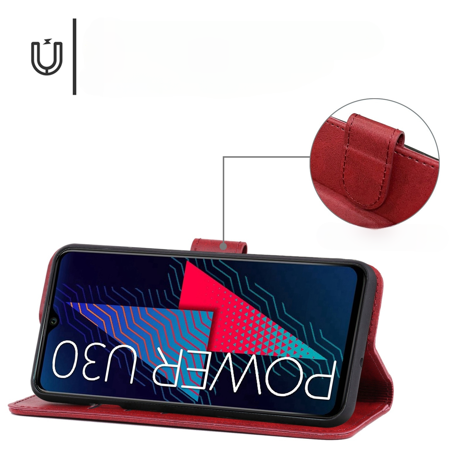 Wiko Power U30- Custodia in ecopelle