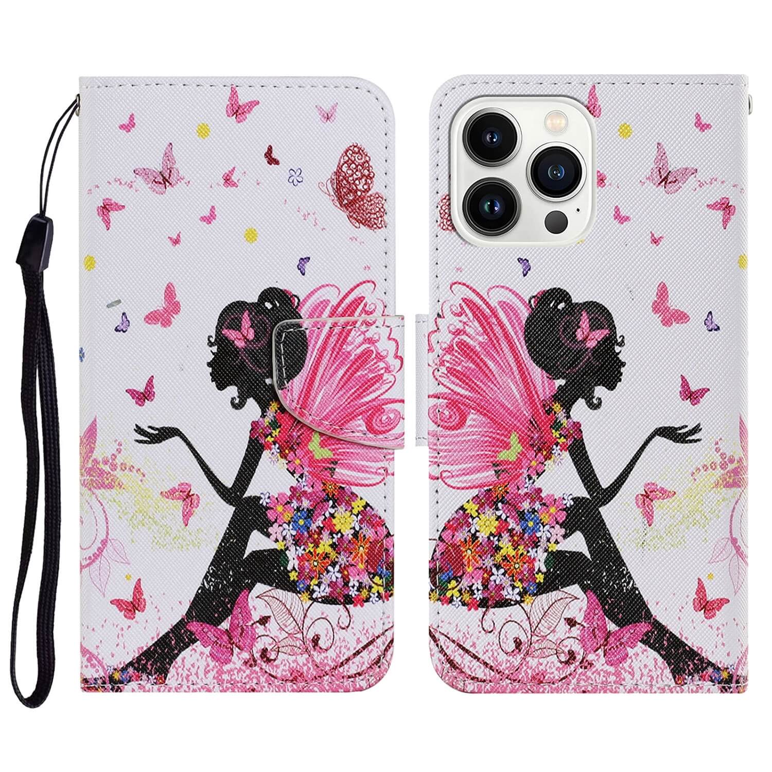 iPhone 14 Pro Max - Leather Case Cover Daisies