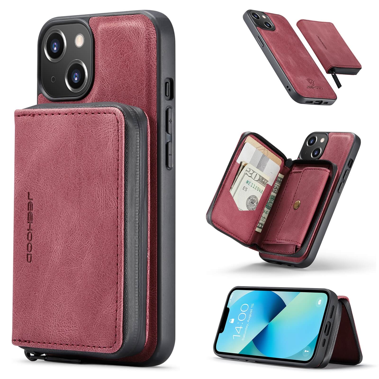 Iphone 14 Plus - ÉTui Avec Pochette Pour Carte De Crã©Dit