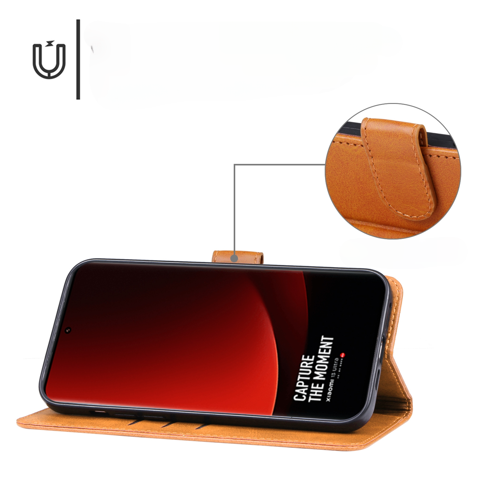 Xiaomi 14 Ultra - Leder Etui Hülle