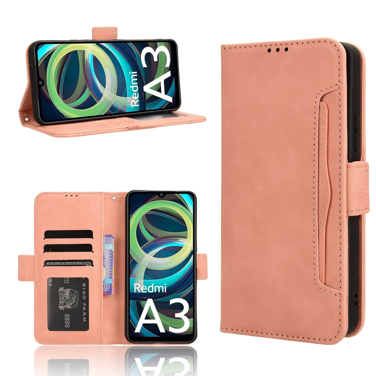 Xiaomi Redmi A3 - Custodia multiple card slots