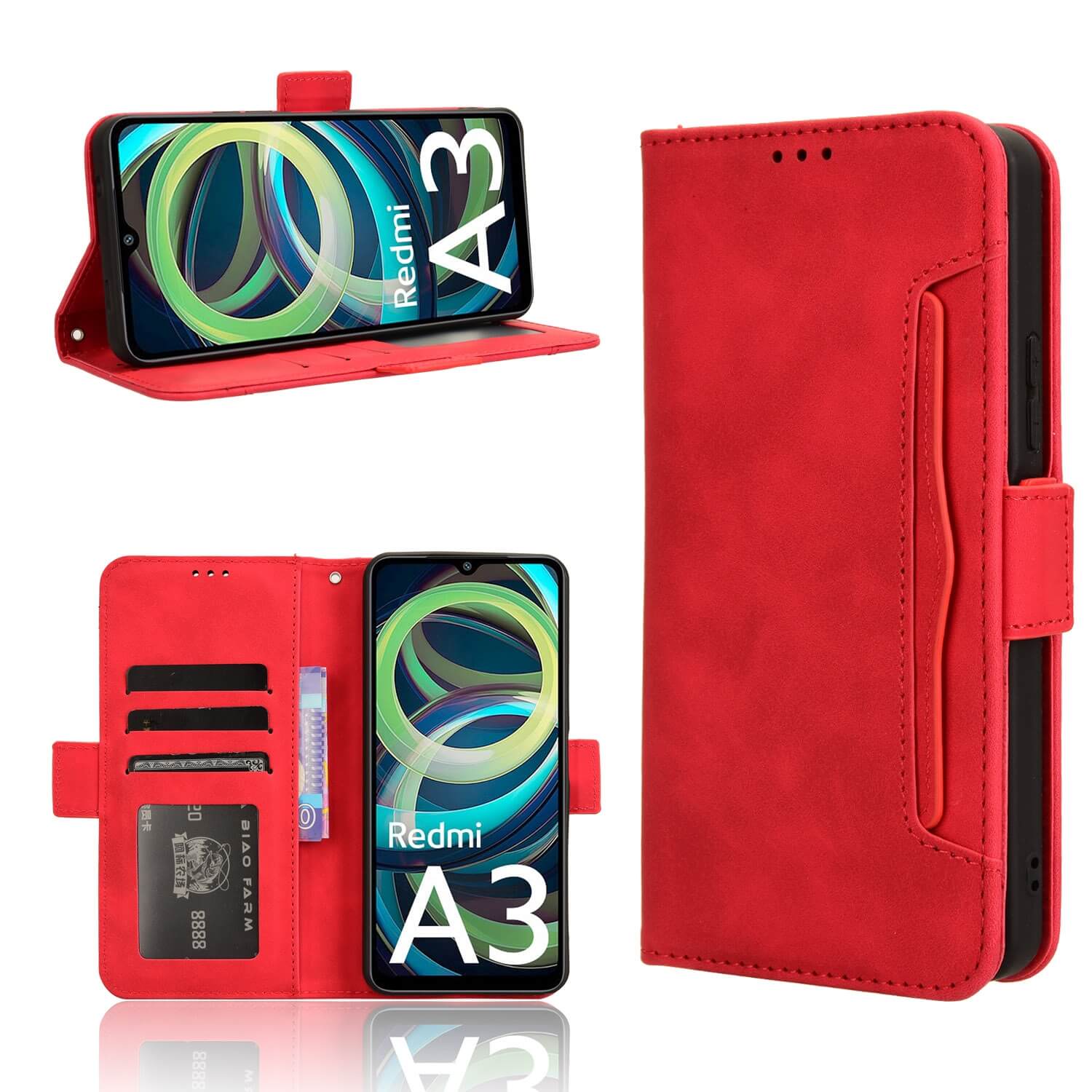 Xiaomi Redmi A3 - Custodia multiple card slots