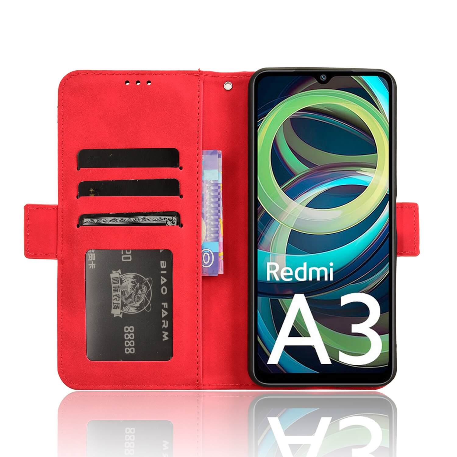 Xiaomi Redmi A3 - Custodia multiple card slots