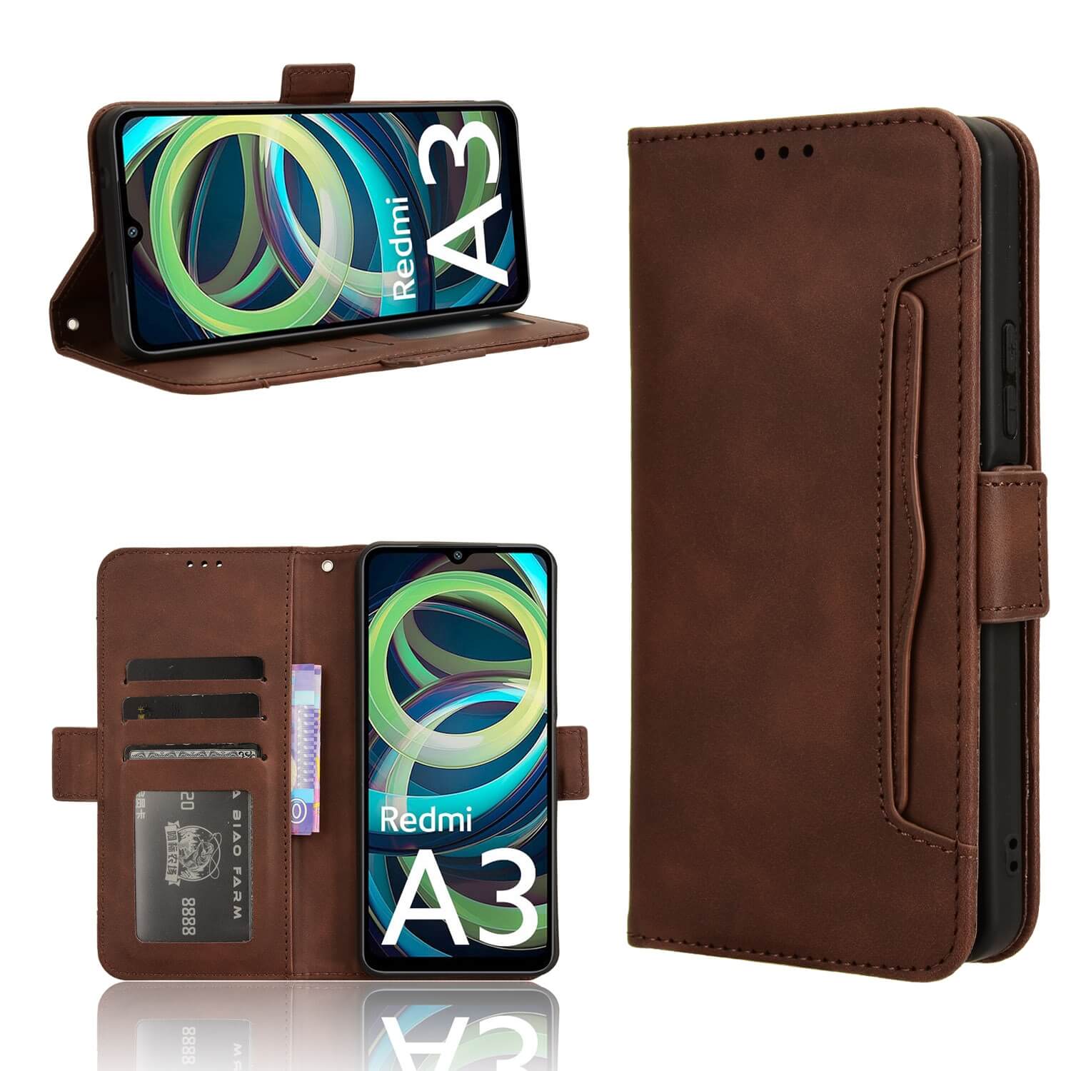 Xiaomi Redmi A3 - Custodia multiple card slots