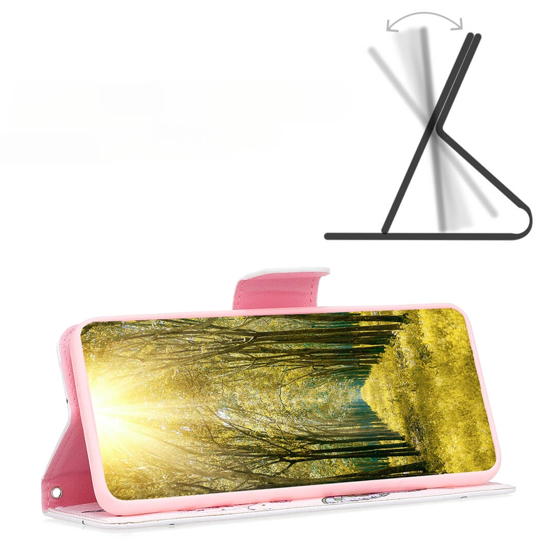 Poco X6 / Redmi Note 13 Pro 5G - Etui Hülle Schmetterling weiss