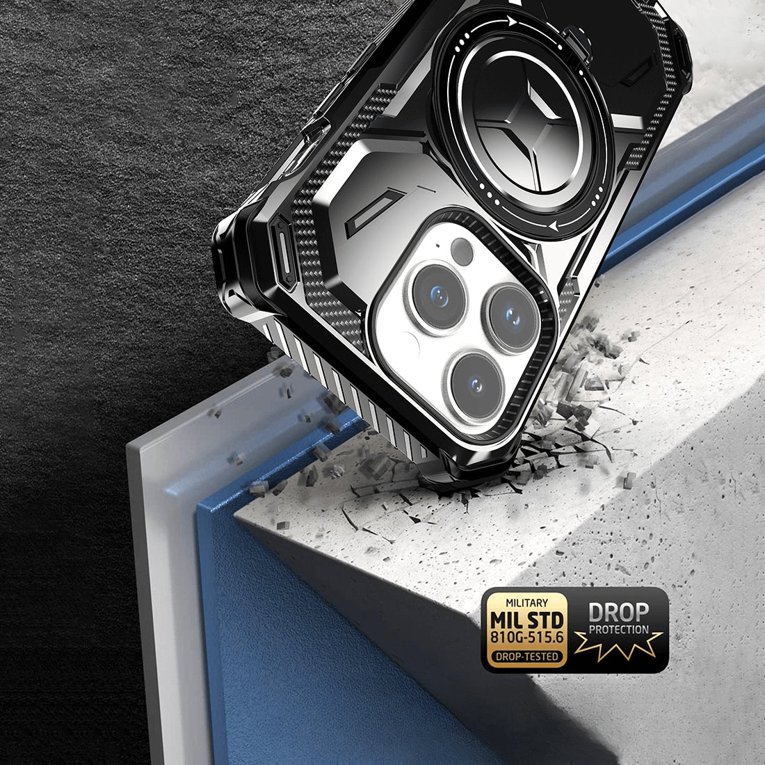 iPhone 15 Pro - Custodia Armor Con Kickstand