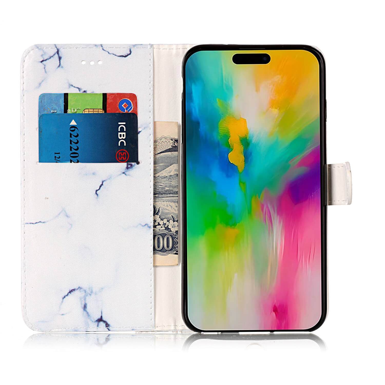 iPhone 16 Plus - Custodia con motivo in Marble