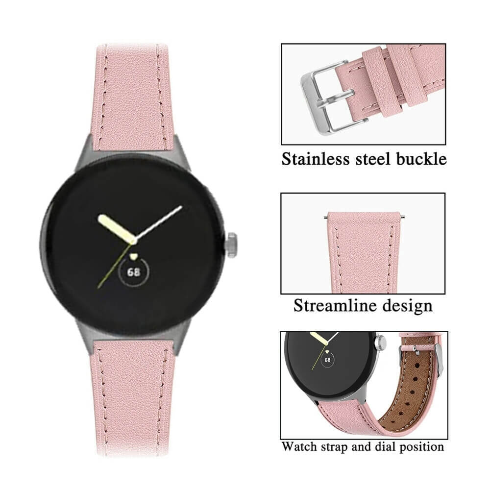 Google Pixel Watch 3 - 45mm - Cinturino di ricambio in pelle