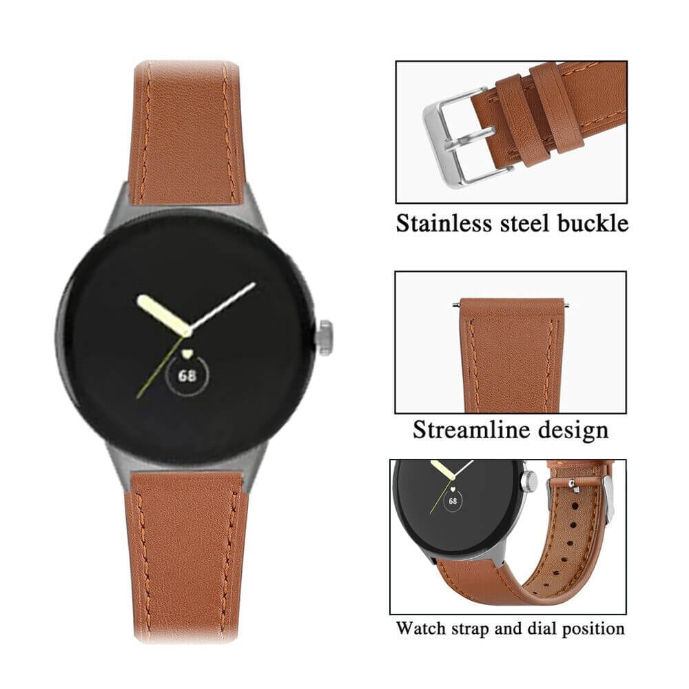 Google Pixel Watch 3 - 45mm - Cinturino di ricambio in pelle