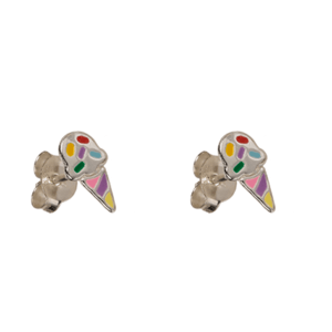 Ohrstecker 925 Sterling grau