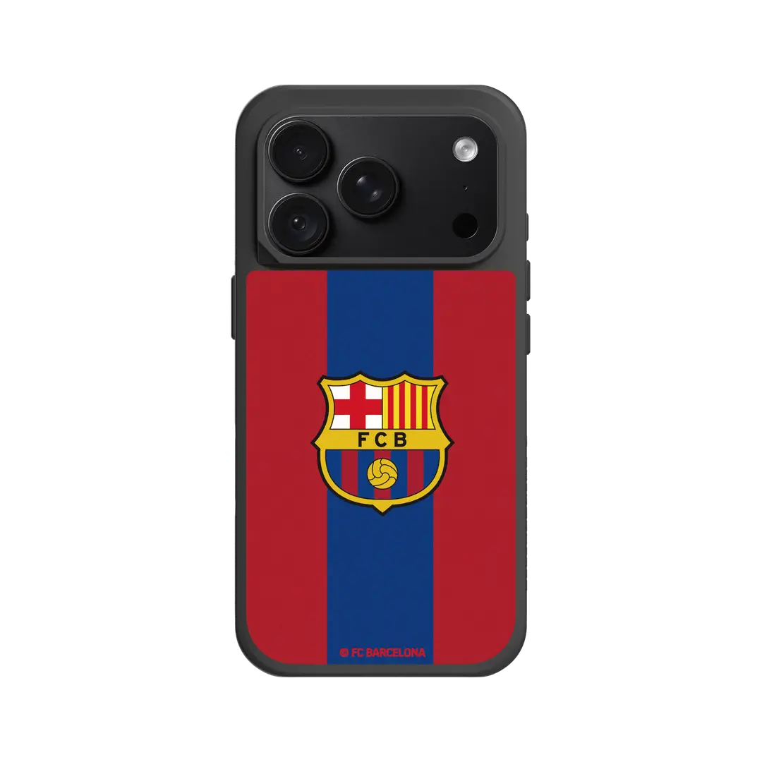 iPhone 18 Pro / iPhone 17 Pro - Custodia RhinoShield SolidX - FC Barcelona Crest