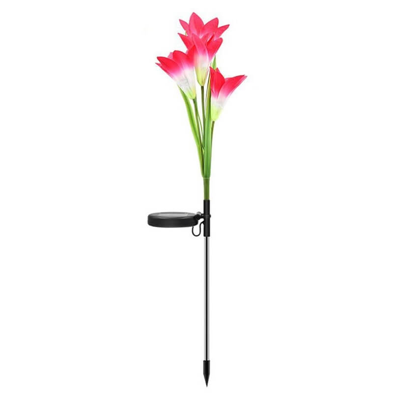 Solar Led Garden Plug Lily