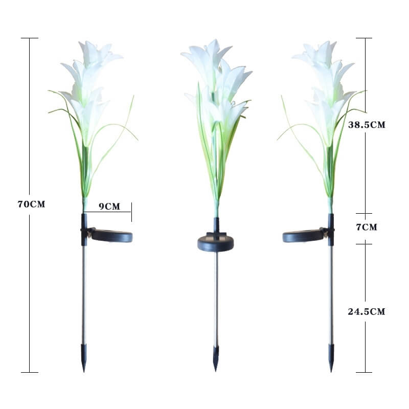 Solar Led Garden Plug Lily
