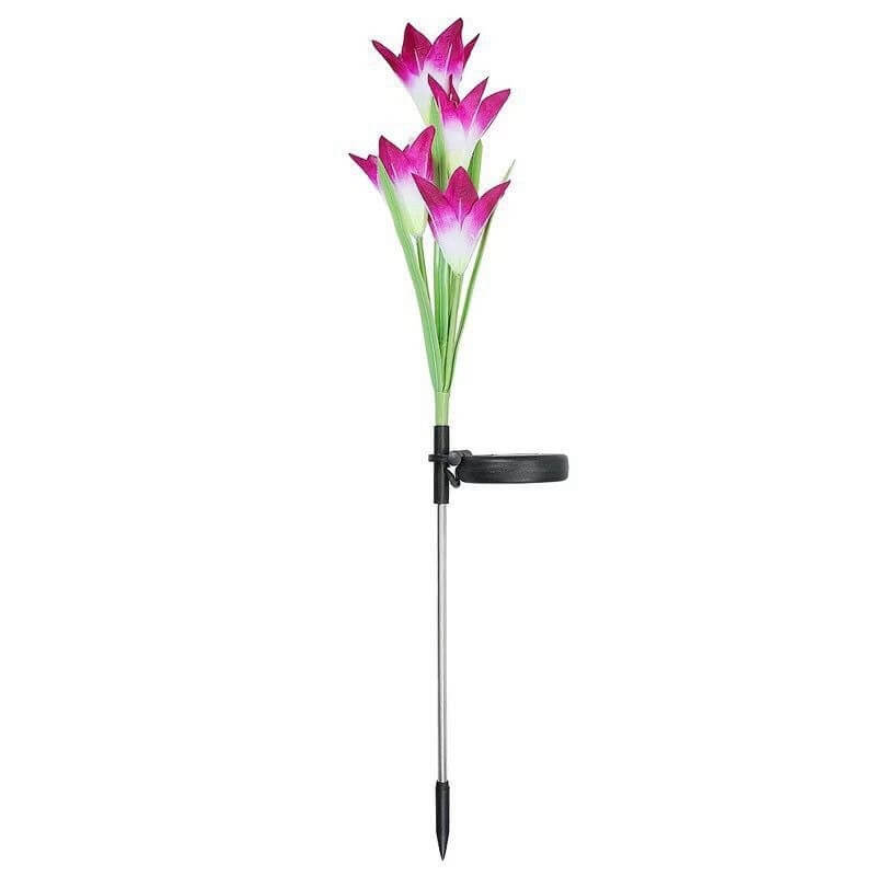 Solar Led Garden Plug Lily