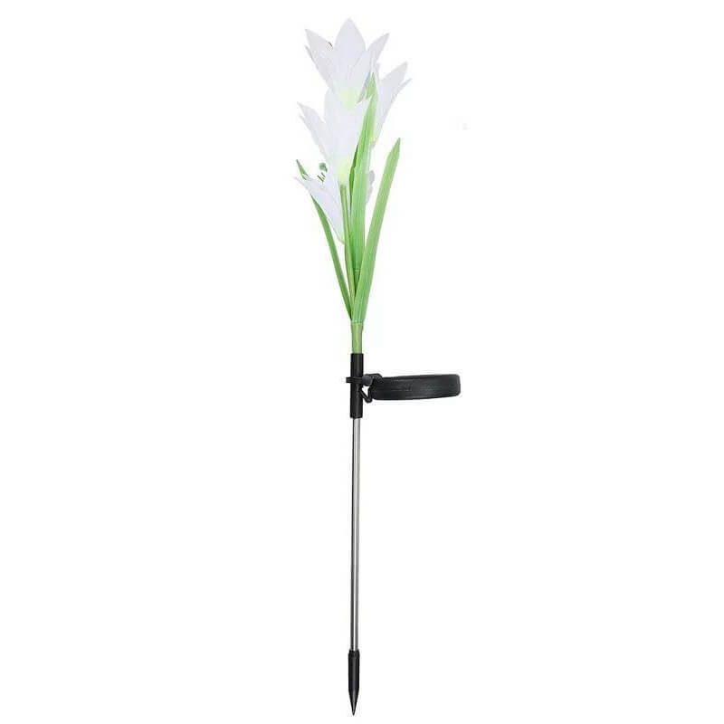 Solar Led Garden Plug Lily