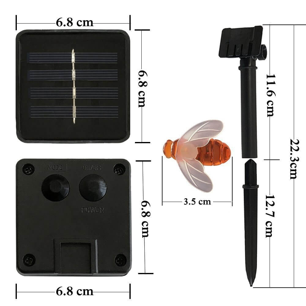 Solar LED Lichterkette Bienen