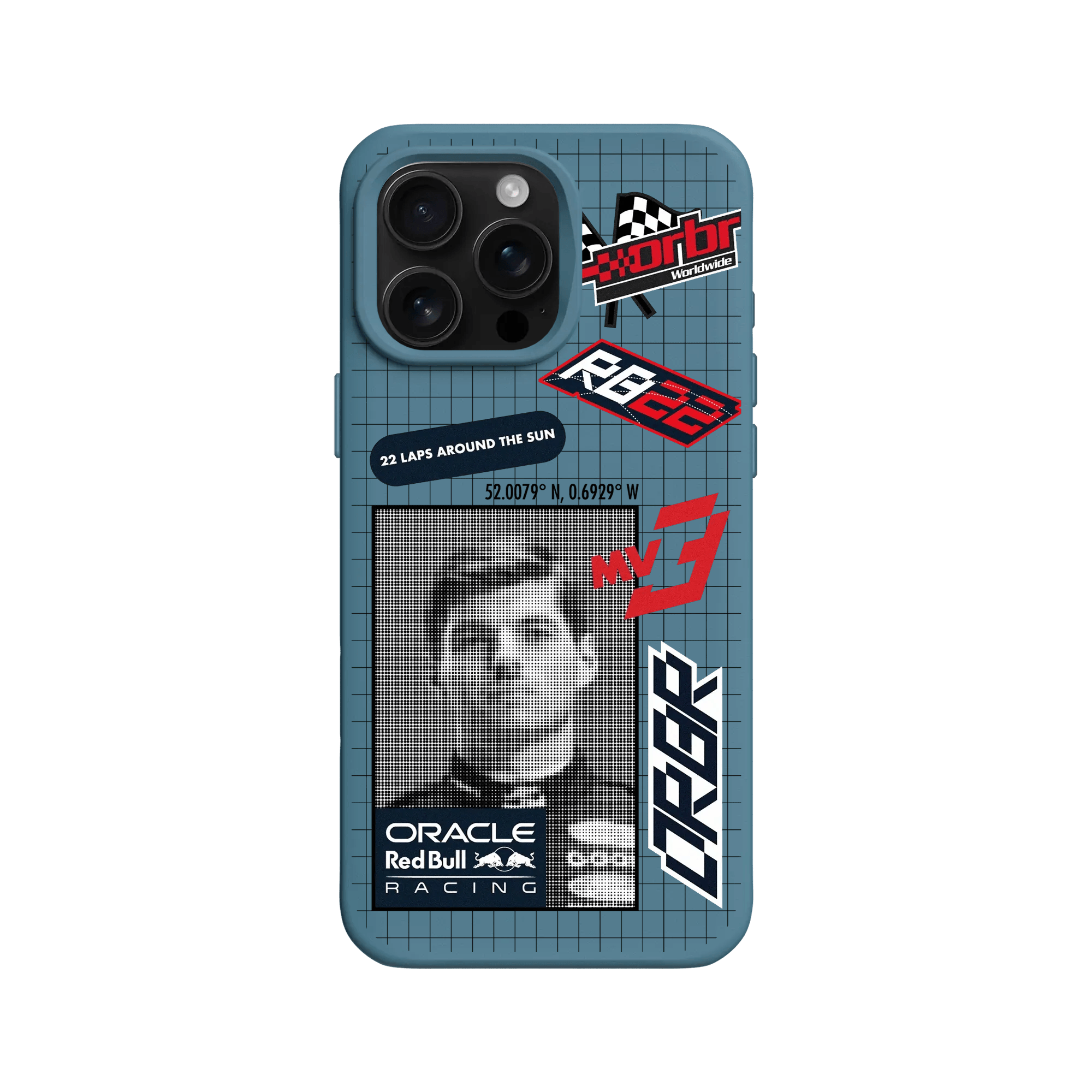 iPhone 15 Pro - RhinoShield SolidX Case - Oracle Red Bull Racing Max Verstappen MV1