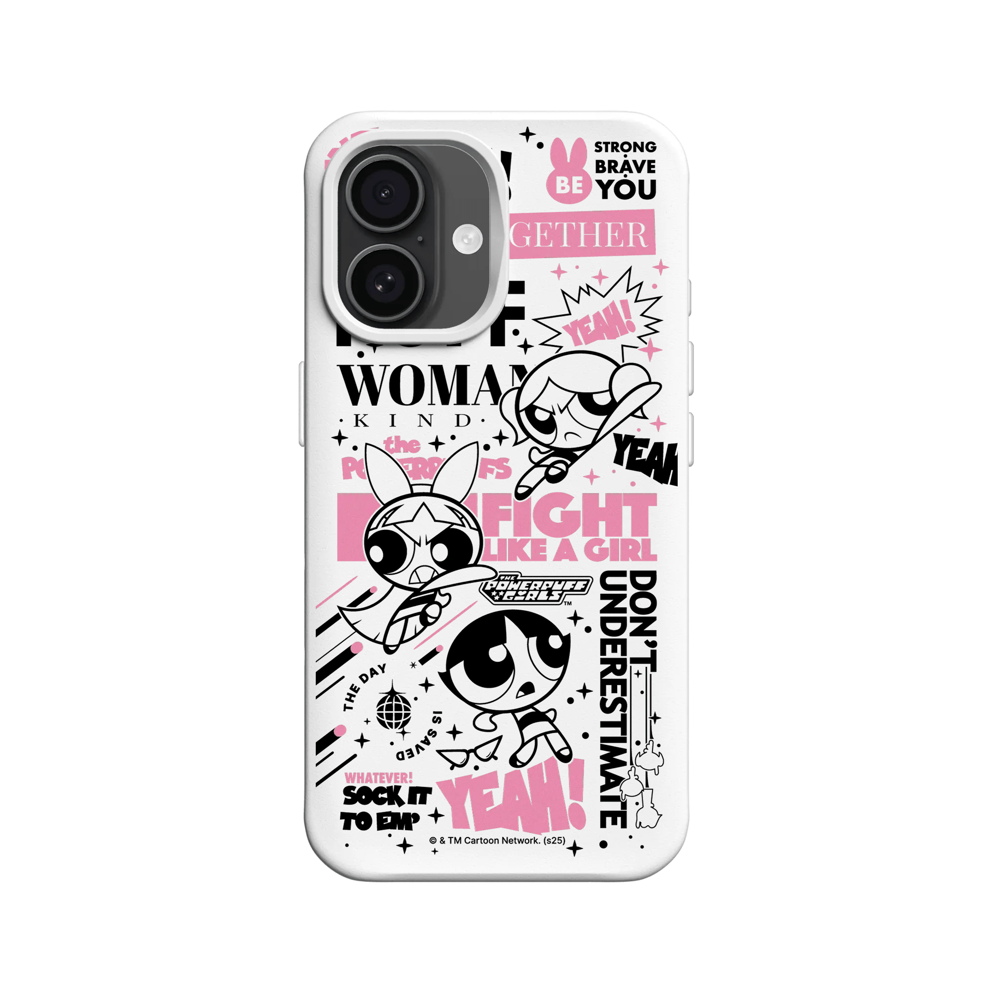 iPhone 16 - Coque RhinoShield SolidX - Powerpuff Girls Fight Like a Girl Edition