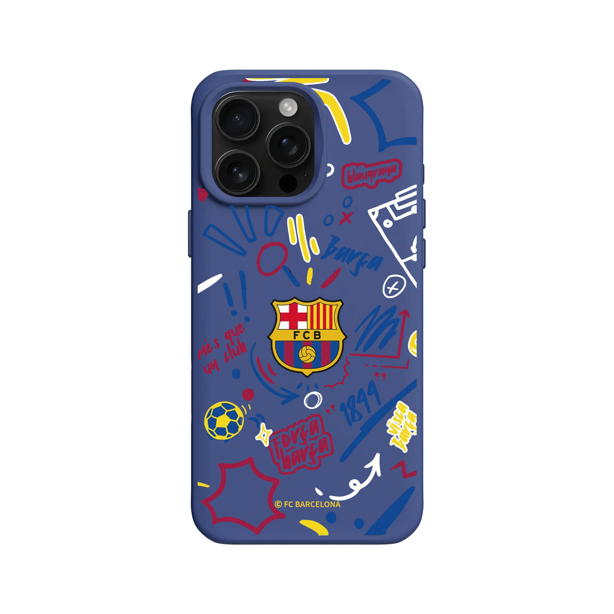 iPhone 16 Pro Max - Coque RhinoShield SolidX - FC Barcelona Graffiti