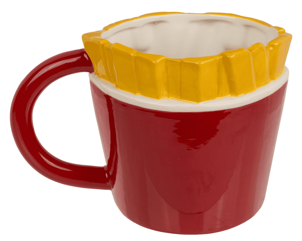 Kawaii Pommes-Tasse – Cute Fries Mug aus Dolomit (420 ml)