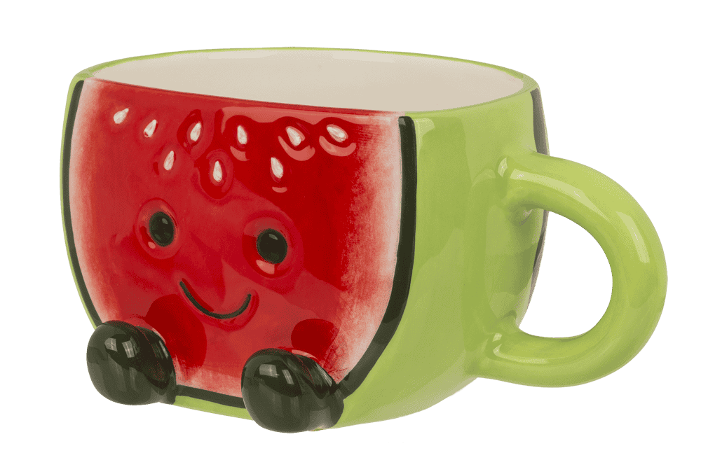 Kawaii Watermelon Mug β Cute Dolomite Cup (370 ml)
