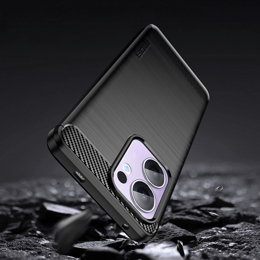 OPPO Reno13 F  - Cover in look metallo carbonio