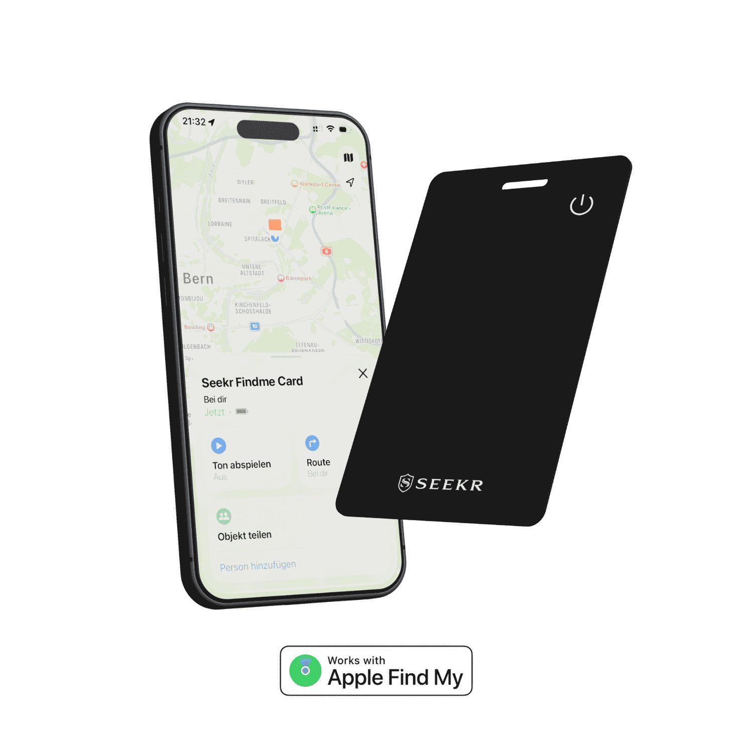 SEEKR FindMe Card for Apple Find My – Ultra-Thin Wallet Tracker Card