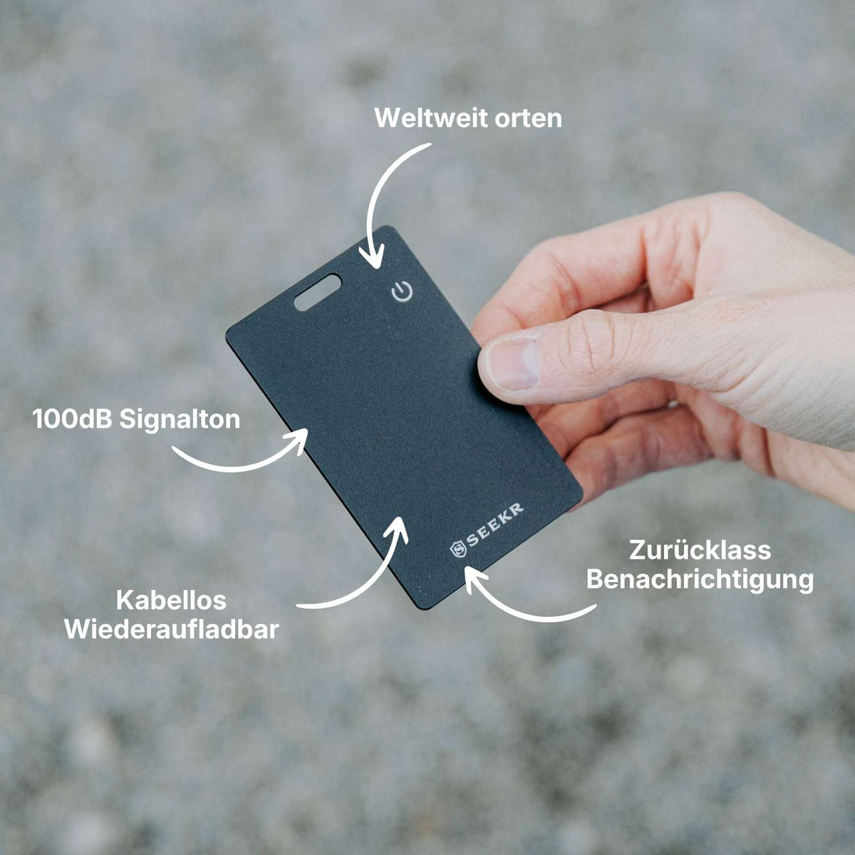 SEEKR FindMe Card per Apple & Android – Localizzatore Bluetooth ultrasottile