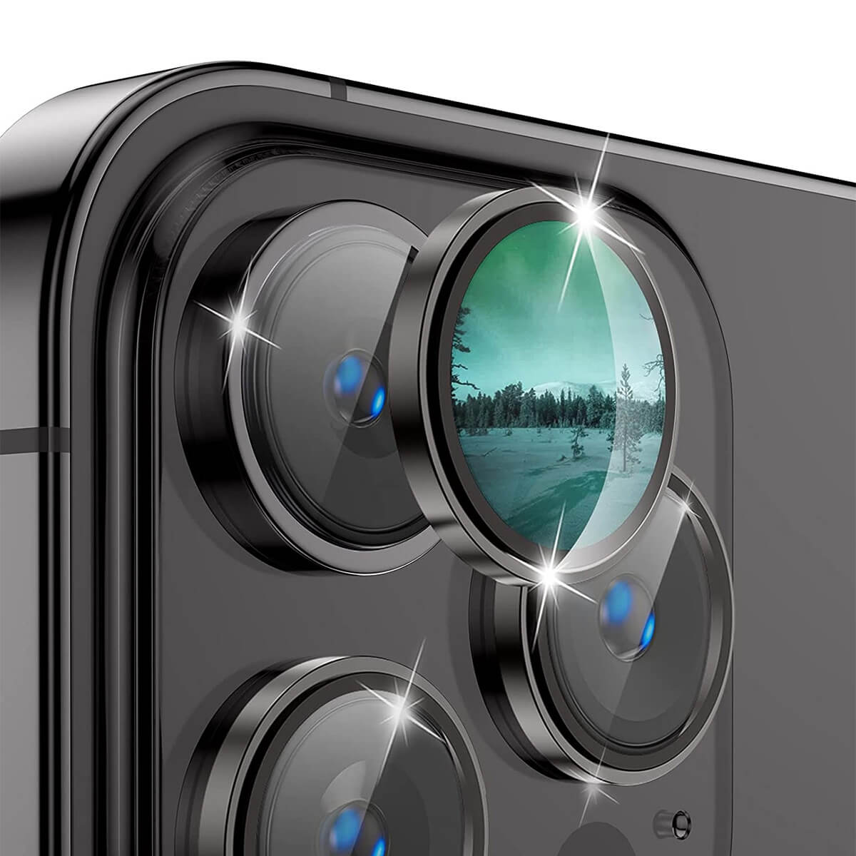iPhone 15 Pro / 15 Pro Max - Enkay vetro protetivo per lenti della camera