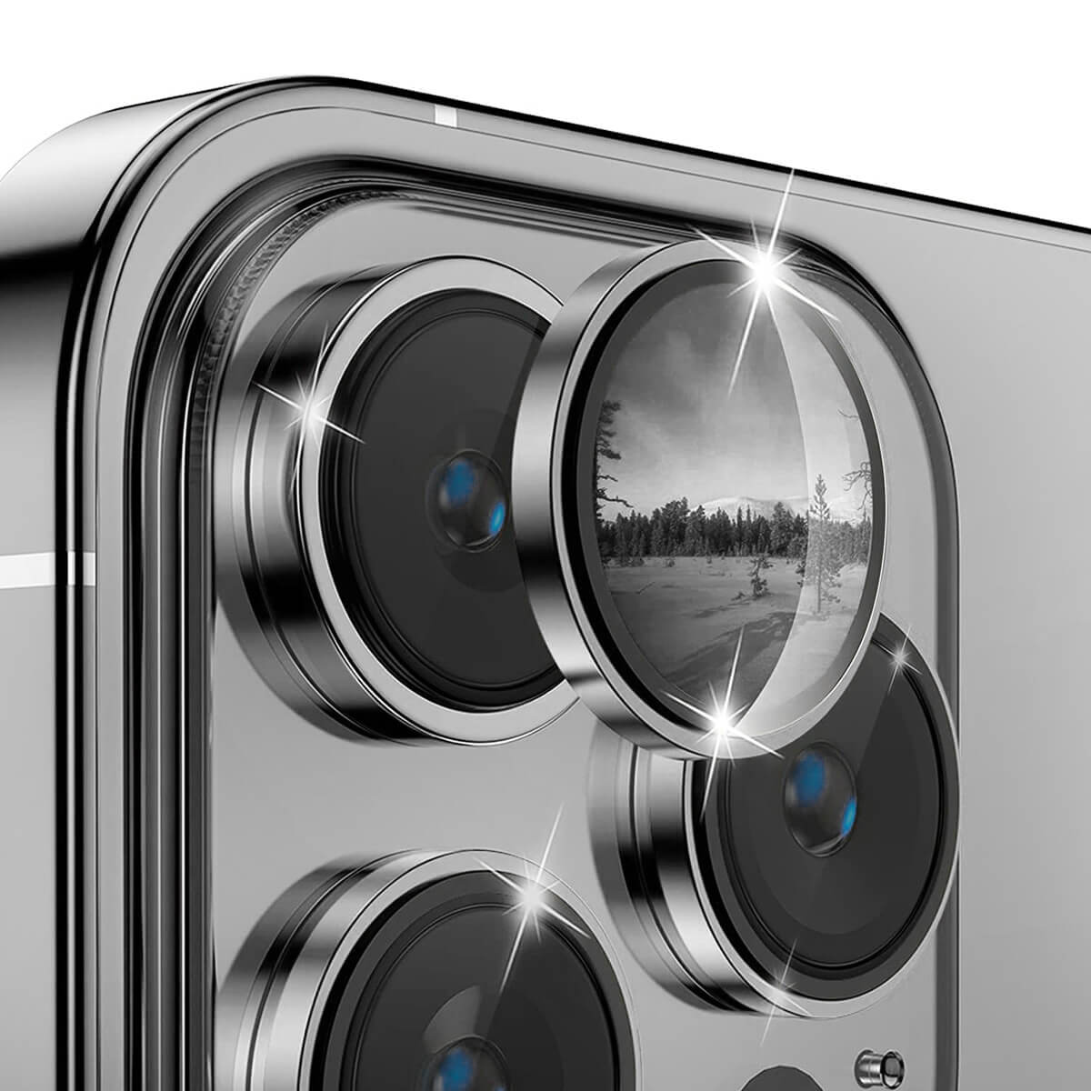 iPhone 15 Pro / 15 Pro Max - Enkay vetro protetivo per lenti della camera
