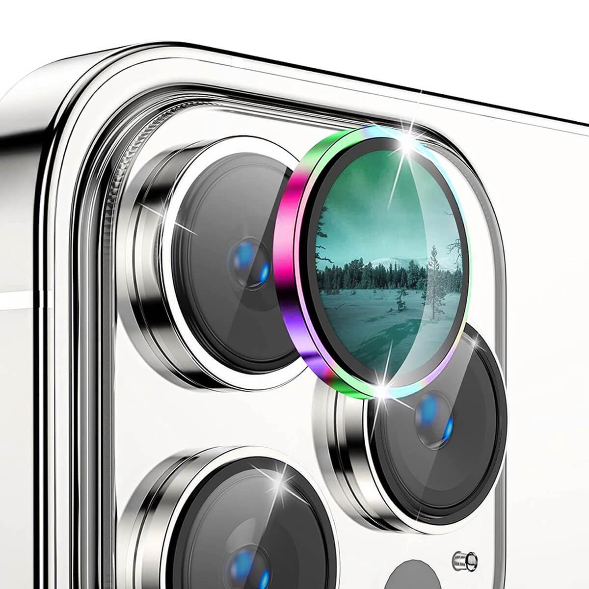 iPhone 15 Pro / 15 Pro Max - Enkay vetro protetivo per lenti della camera