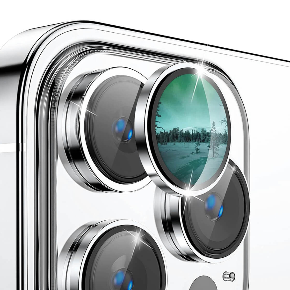 iPhone 15 Pro / 15 Pro Max - Enkay vetro protetivo per lenti della camera
