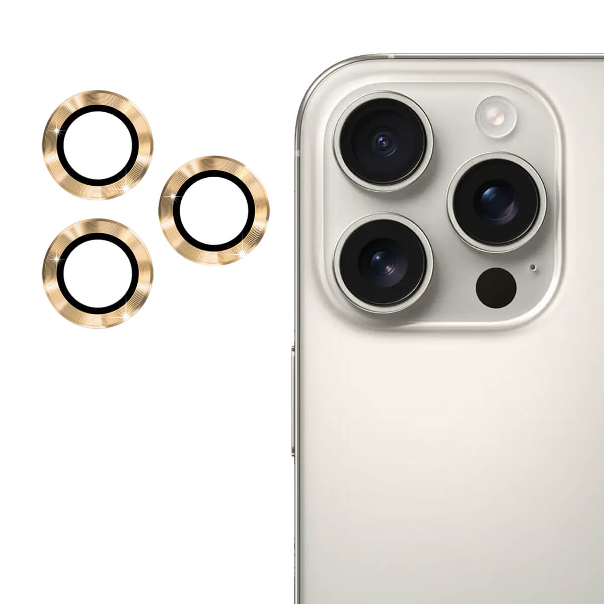 iPhone 16 Pro / 16 Pro Max - Enkay Camera Lenses Tempered Glass