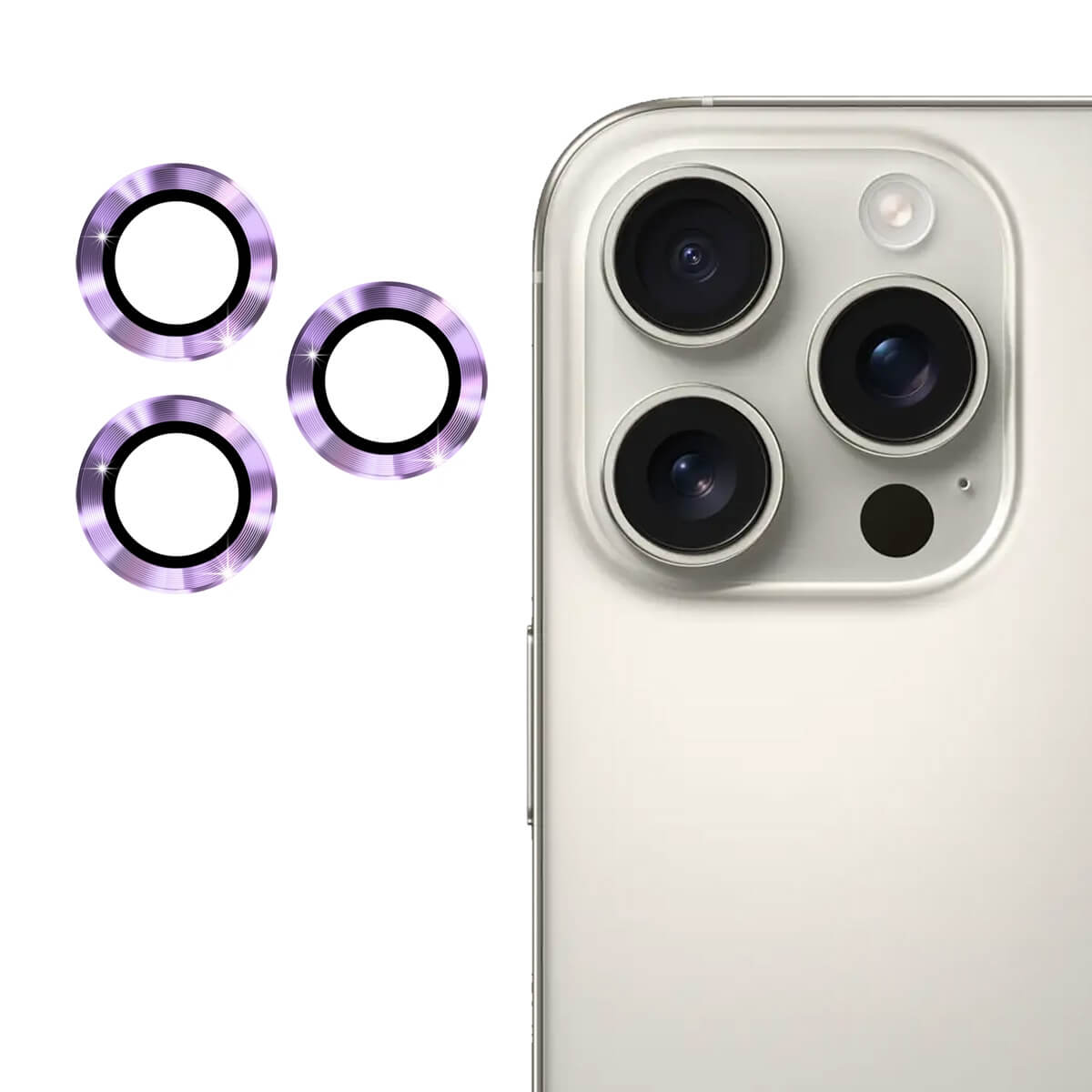 iPhone 16 Pro / 16 Pro Max - Enkay Camera Lenses Tempered Glass