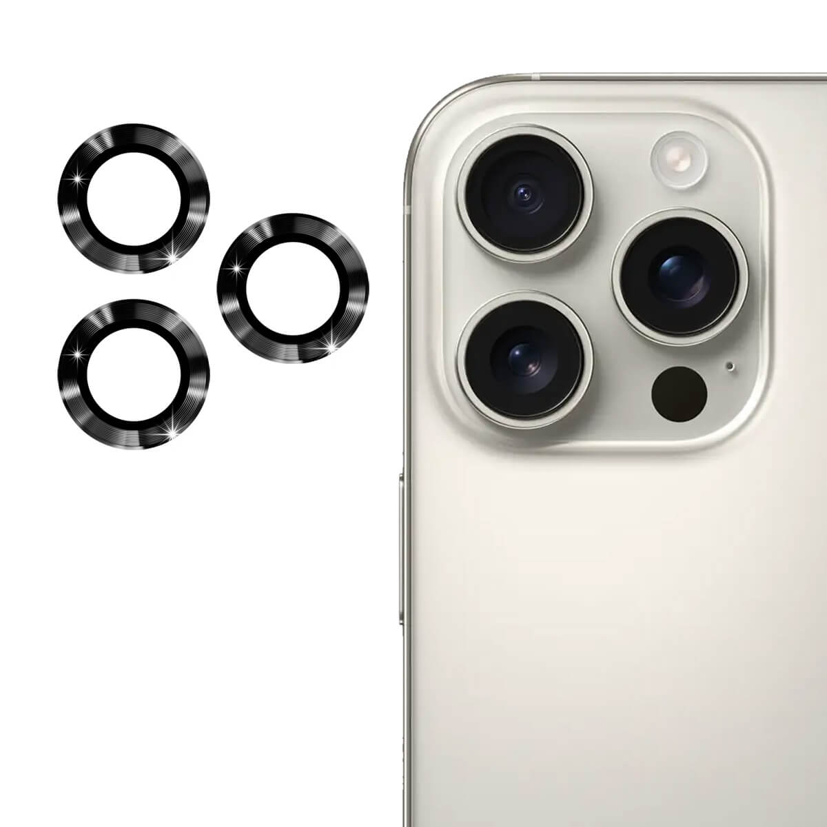 iPhone 16 Pro / 16 Pro Max - Enkay Camera Lenses Tempered Glass