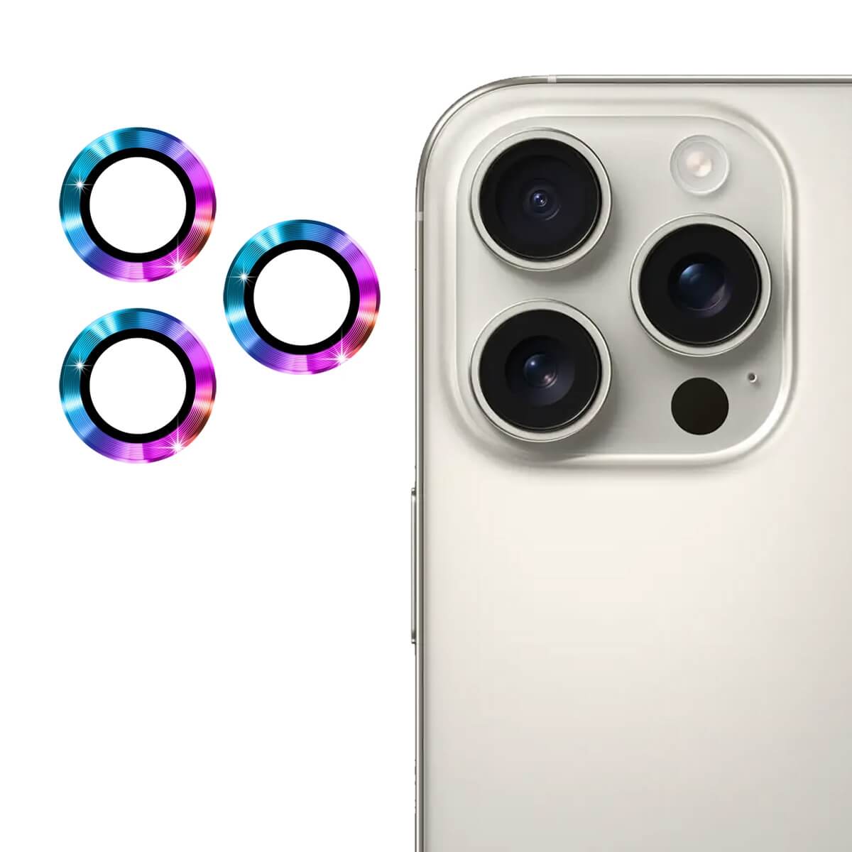 iPhone 16 Pro / 16 Pro Max - Enkay Camera Lenses Tempered Glass