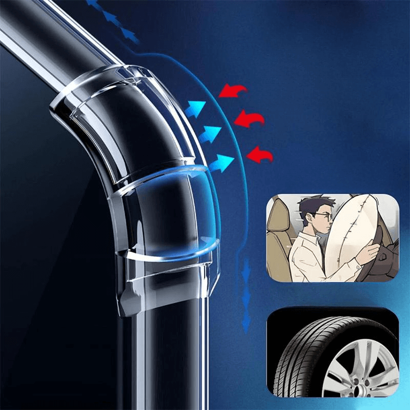 Das transparente Cover-Discount Galaxy Z Flip7 Silikon Gummi Case ist mit Antifingerprint-Schutz ausgestattet; das Bild zeigt Symbole, die auf den Schutz des Geräts hinweisen, wie Airbag- und Reifensymbole.