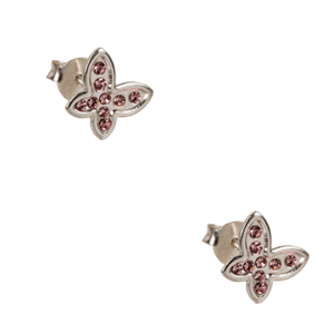 Ohrstecker 925 Sterling grau